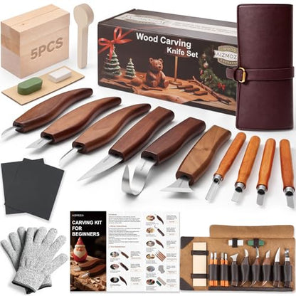 Wood Carving Kit for Beginners (30 Count)