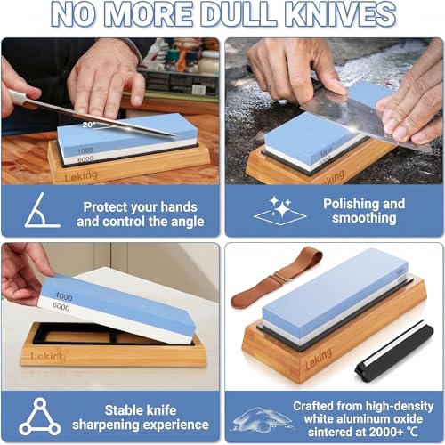 Professional Knife Sharpener & Sharpening Stone Set