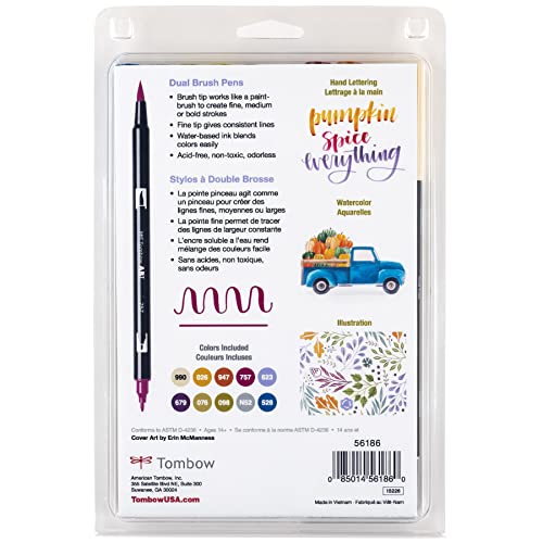 56186 Dual Brush Pen Art Markers (10 Count)