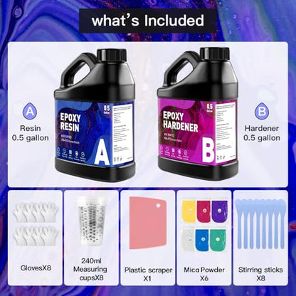 Epoxy Resin Kit 1 Gallon (128 Fl Oz)