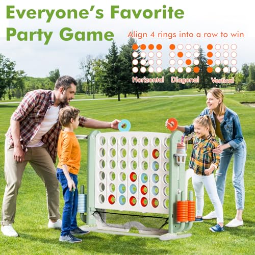 Giant 4 in a Row Connect Game with Mesh Fabric