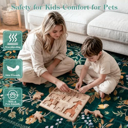 Boho Washable 5x7 Area Rugs (35 Sq Ft)