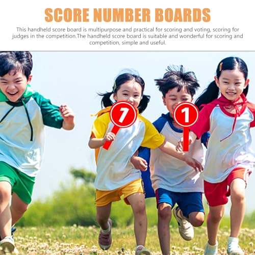 Score Paddles 10Pcs Number Boards 1