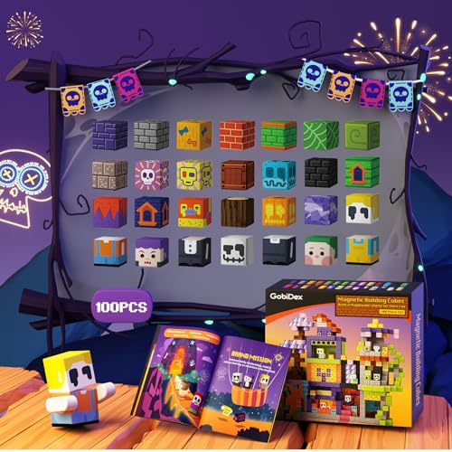 100PCS Magnetic Blocks 100PCS Building Toys for Kids 3+ (100 Count)