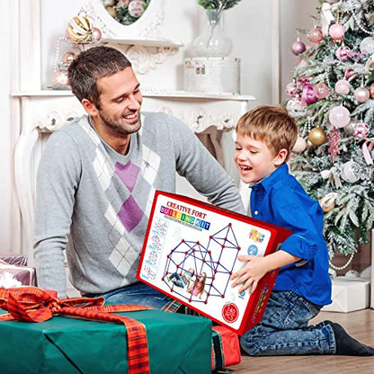 Fort Building Kit for Kids (140 Count)