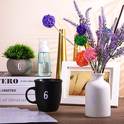 576 Pcs 8 Sheets Letters Stickers Vinyl Alphabet Number Decals Back to School Supplies for Water Bottles Cups Mailbox Scrapbooking Bulletin Board Classroom Decor (576 Count)