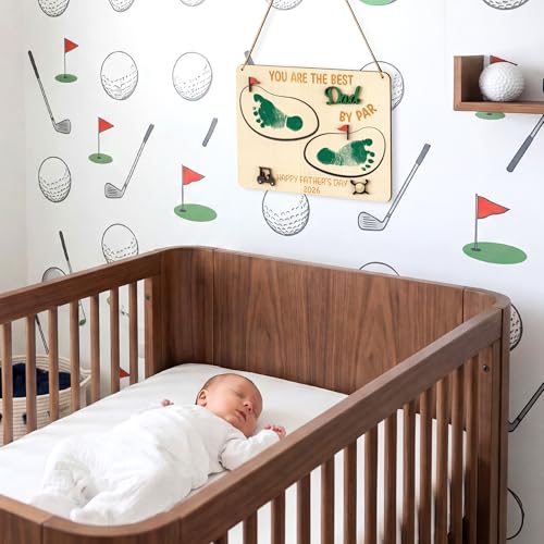 3D Father's Day Baby's Footprint DIY Art Craft with Ink Pad