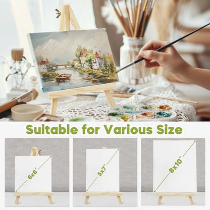 36 Pack 9 Inch Mini Wooden Display Easels (36 Count)