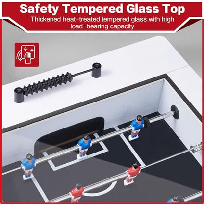 Foosball Coffee Table with 2 Balls