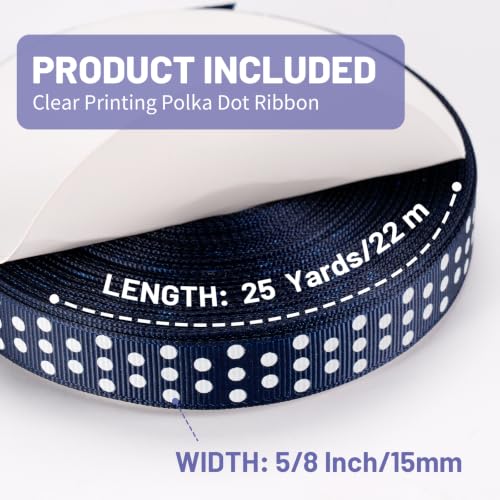 Polka Dot Grosgrain Ribbon 5