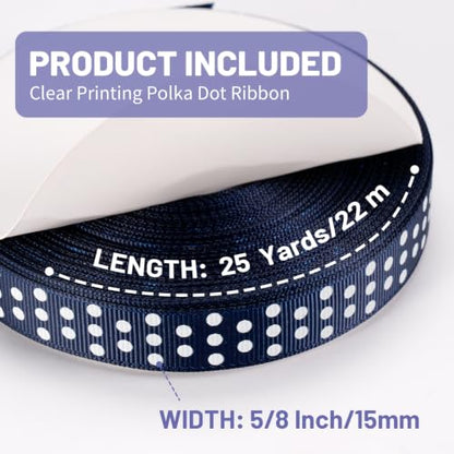 Polka Dot Grosgrain Ribbon 5
