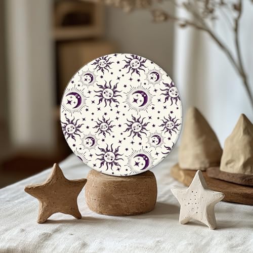 Sun Moon Stars Polymer Clay Texture Sheets Silicone Texture Stamp Clay Texture Mat Modeling Pattern Pad Texture Sheets for Jewelry and Clay Earrings Tools