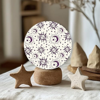 Sun Moon Stars Polymer Clay Texture Sheets Silicone Texture Stamp Clay Texture Mat Modeling Pattern Pad Texture Sheets for Jewelry and Clay Earrings Tools