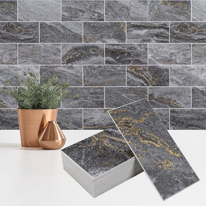 100 Pieces Peel and Stick Backsplash for Kitchen (12.5 Sq Ft)