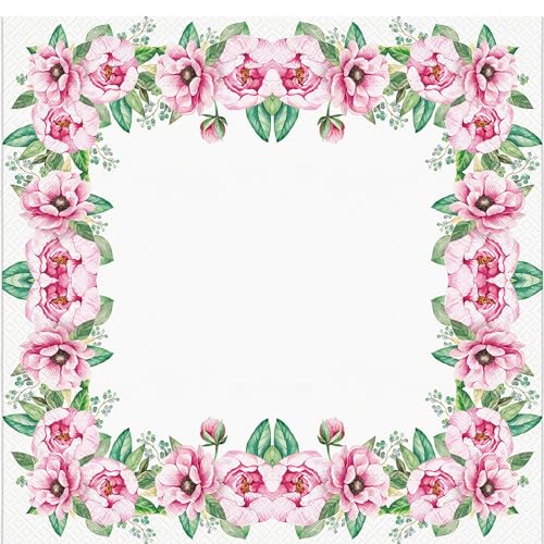 20 ct 13x13 Flowers Paper Luncheon Decoupage Napkins (20 Count)