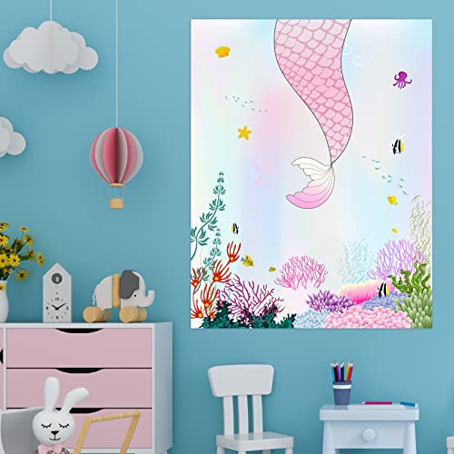 Pin The Tail on The Mermaid Game for Birthday Party