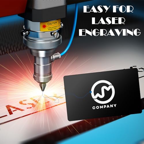 100Pcs 0.45 Metal Business Cards Aluminum Laser Engraving Blanks