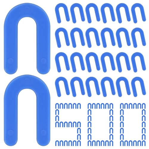 500 Pcs Horseshoe Shims U Shape Plastic Shims Tile Spacers 1
