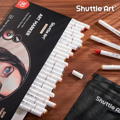30 Colors Skin Tone&Hair Art Markers (30 Count)
