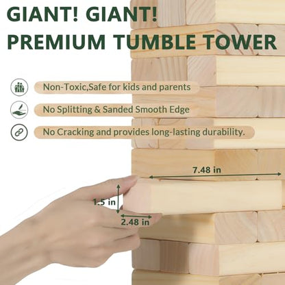 60 PCS Giant Tumble Tower