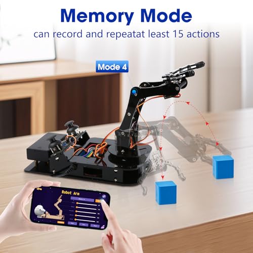 4DOF Robotic Arm Kit for Kids Compatible with Arduino IDE