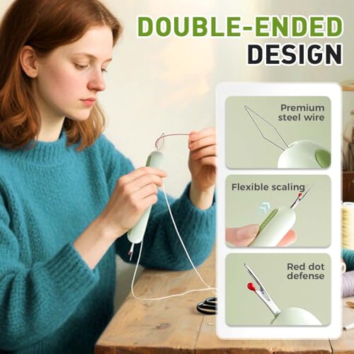 2 in 1 Needle Threader Seam Ripper (3 Count)