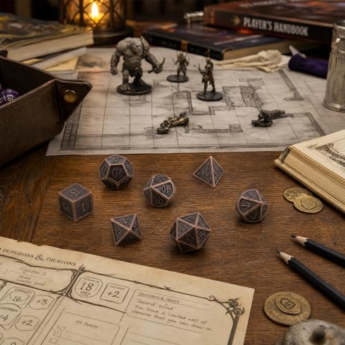 Metal DND Dice Set
