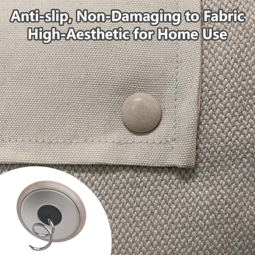 Leather Twist Pins Bed Skirt Sofa Cover 12 Pack Light Brown (12 Count)