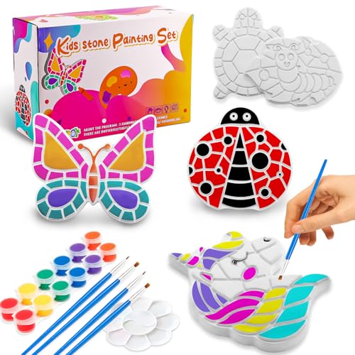 Stepping Stone Painting Kit for Kids Ages 4