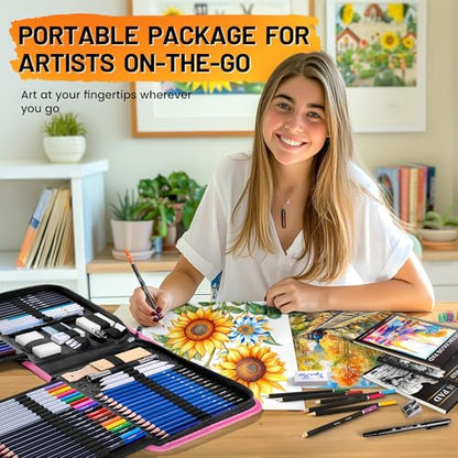 133 PCS Art Supplies Sketching Kit