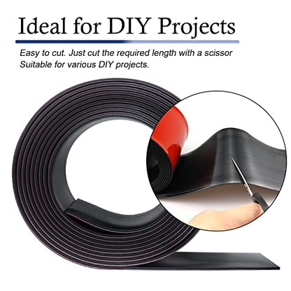 Neoprene Rubber Strips with Adhesive Backing Rubber Sheets (40 Foot)
