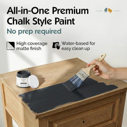Gun Metal Gray 32 Fl Oz Chalk Paint for Furniture All in One