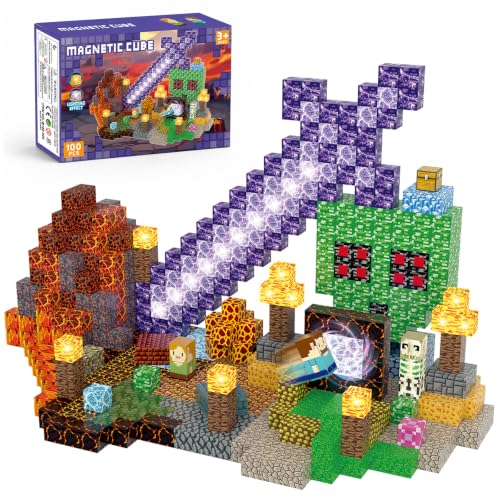 100PCS Magnetic Blocks (100 Count)