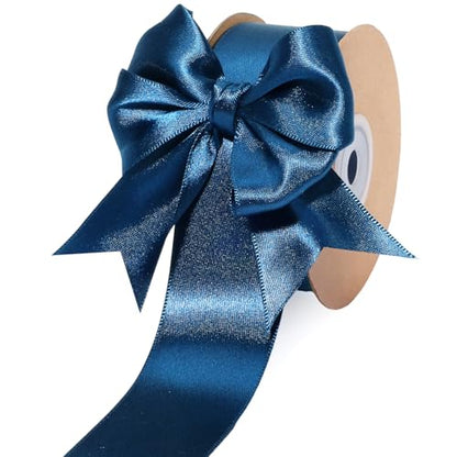 Navy Satin Ribbon 1.5 inch x 50 Yards