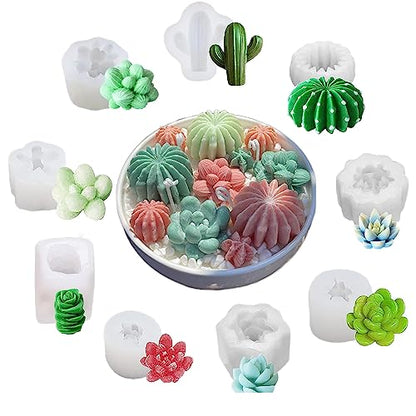 9 Pack Succulent Silicone Mold
