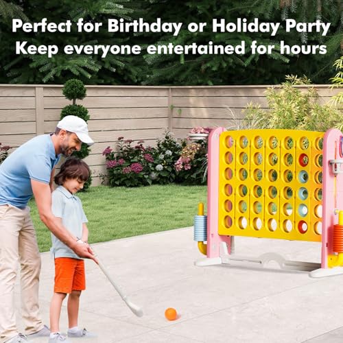 Giant 4 in a Row Connect Game with Mesh Fabric