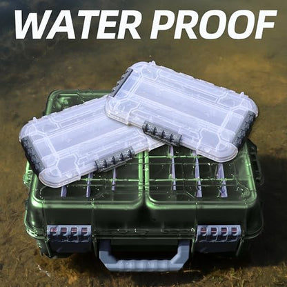 Universal Fishing Tackle Box with Two Small Tackle Tray