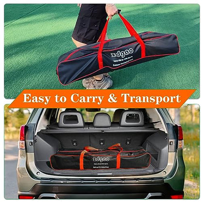Portable Pickleball Net Set with 4 Paddles for Driveway (4 Count)