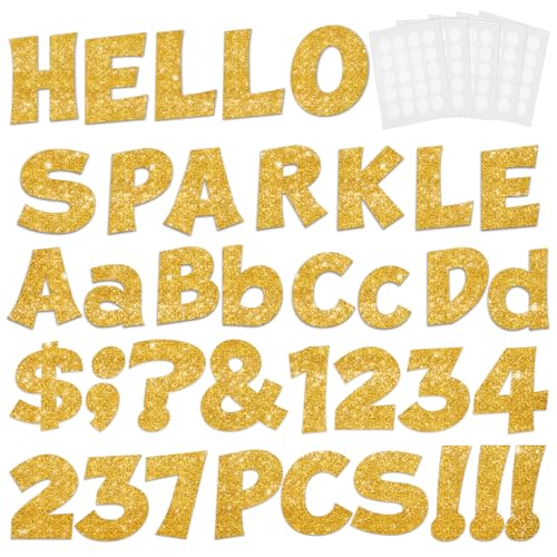 237 Pcs Glitter Bulletin Board Letters (237 Count)