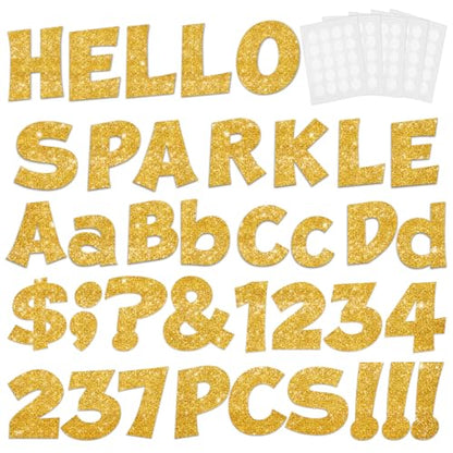 237 Pcs Glitter Bulletin Board Letters (237 Count)
