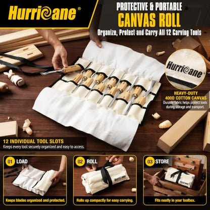 12 Piece Starter Wood Carving Tools Set
