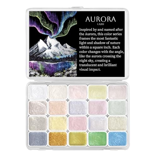 Mini Glitter Watercolor Paint Set (20 Count)