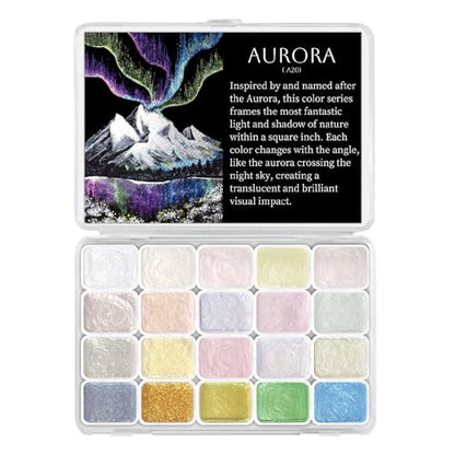 Mini Glitter Watercolor Paint Set (20 Count)