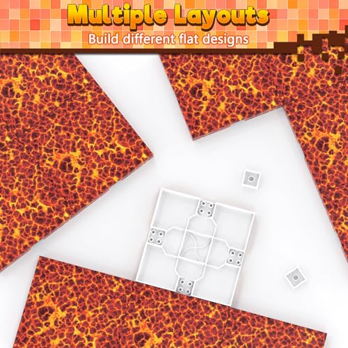 8PCS 4" x 4" Magnetic Building Block Base Plates for Kids (8 Count)