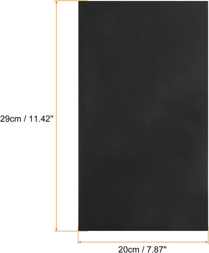 MECCANIXITY 50 Sheets Heat Reactive Foil, 20x29cm Black Foil Transfer Sheets Toner Reactive Foil Transfer Foil Sheets Hot Foil Stamping Paper for Crafts DIY Cardmaking Album Decoration