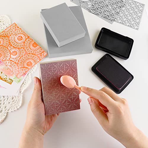 6 Pcs Stamping Foam Grey Moldable Foam Stamps Plastic Dry Foam Stamp Pad Cut and Dry Foam Stamping Foam Block for Sculpture (6 Count)