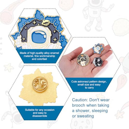 11pcs Space Enamel Pins Set (11 Count)