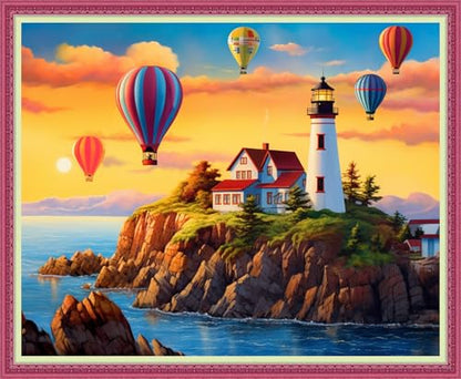 Cross Stitch Stamped Full Embroidery Kits DIY 11CT Cotton Thread Printed DIY Needlepoint Kits Craft Needlework Set Cross