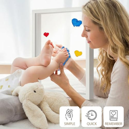 Family Handprint Kit with Light Handprint Frame Kit for New Parents Newborn