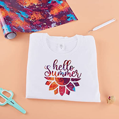 Dark Red Splash Heat Transfer Vinyl Roll